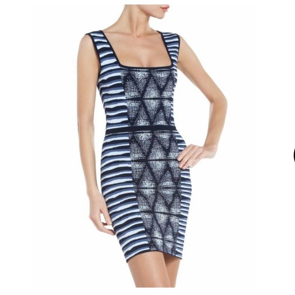 retrofete blue sequin dress AIDEN BANDAGE MINI DRESS - BLUE